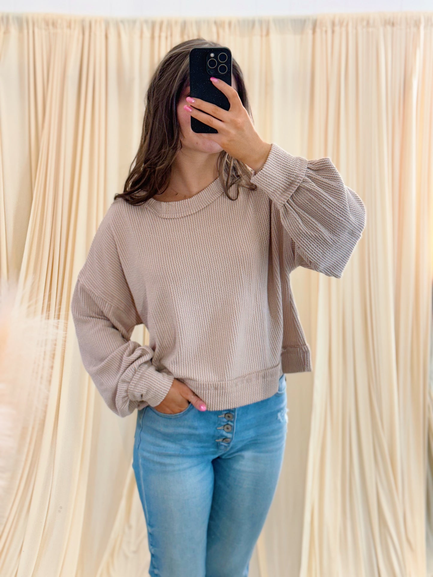 Toasted Almond, Crewneck