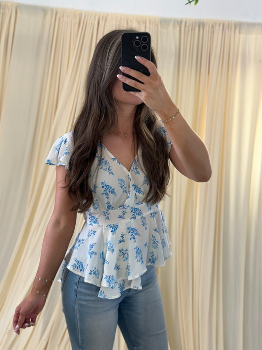 Porcelain Petal, Blouse