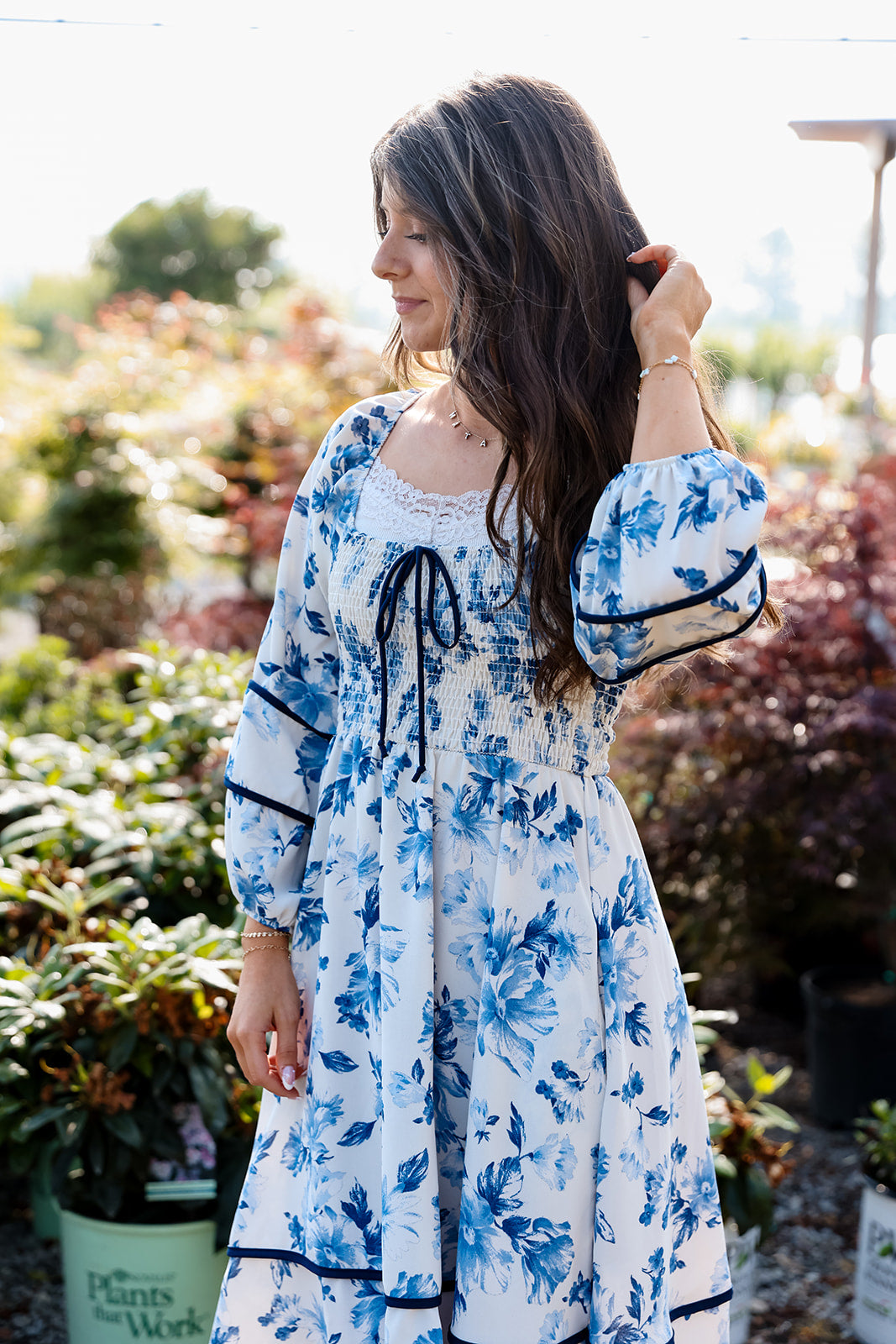 Ocean Blossom, Azure Dress