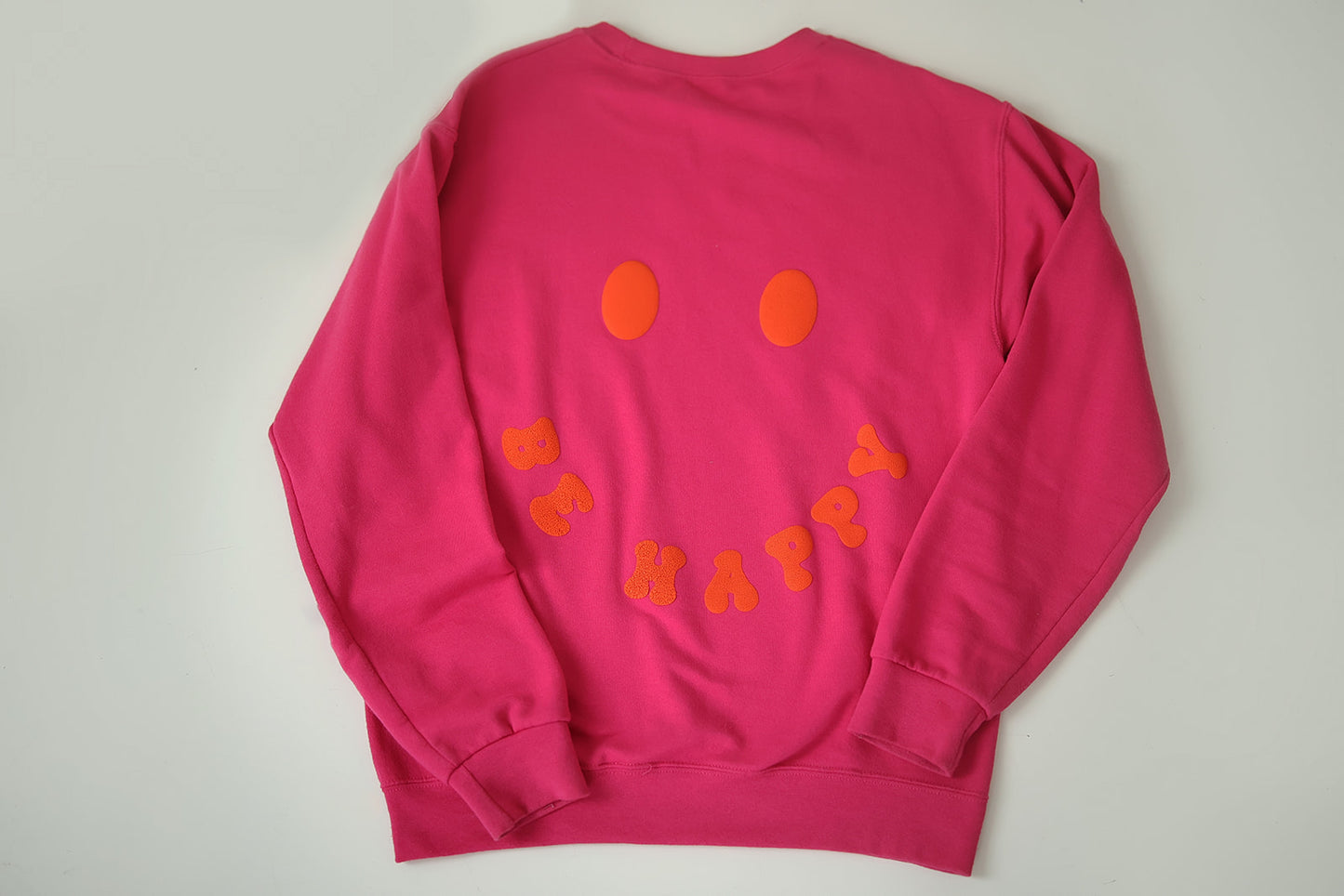 (Puffer) Be Happy, Smilie Crewneck