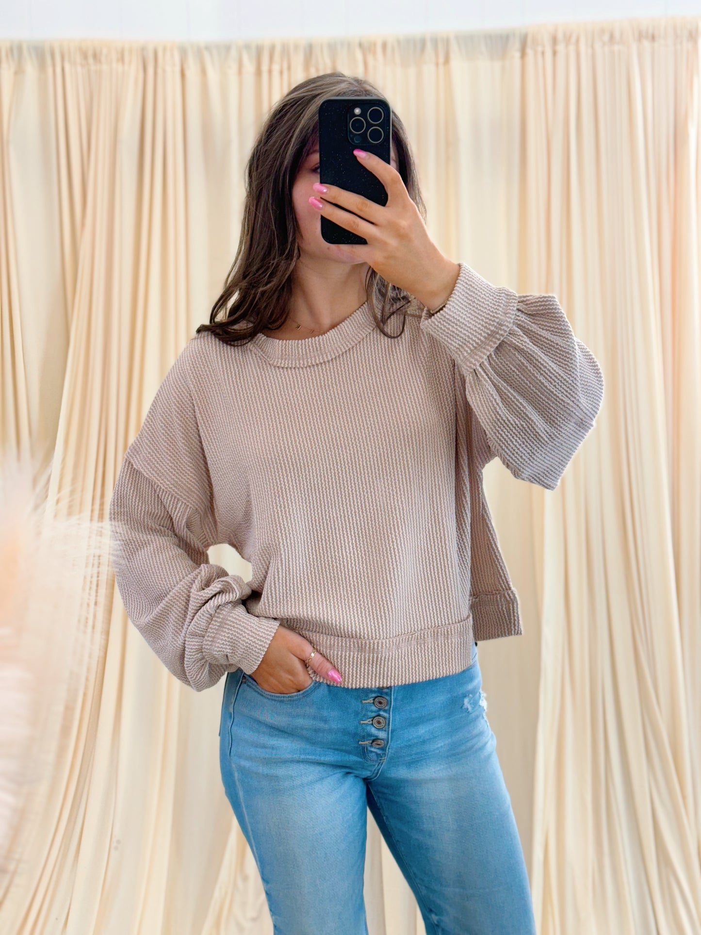 Toasted Almond, Crewneck