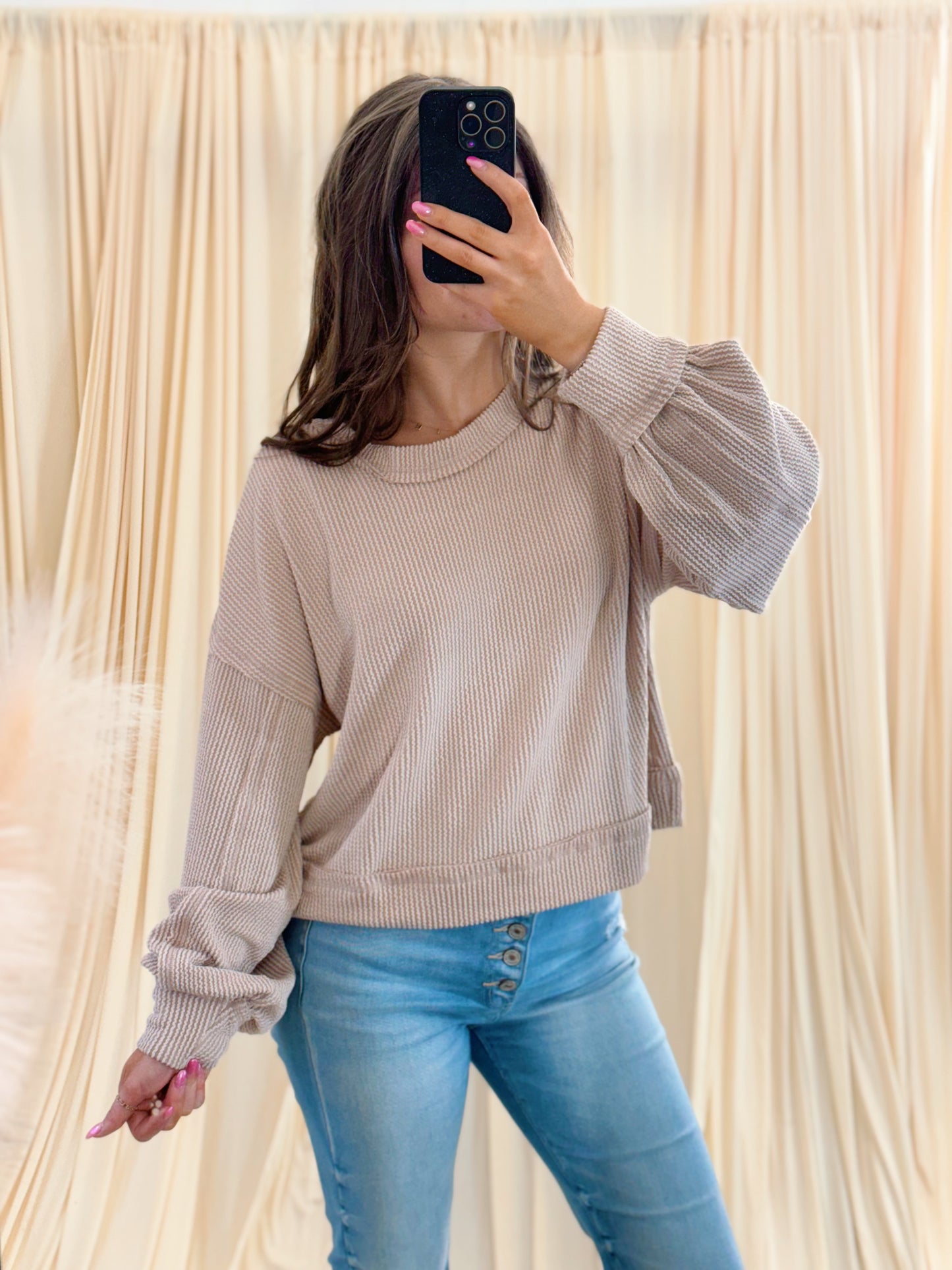 Toasted Almond, Crewneck