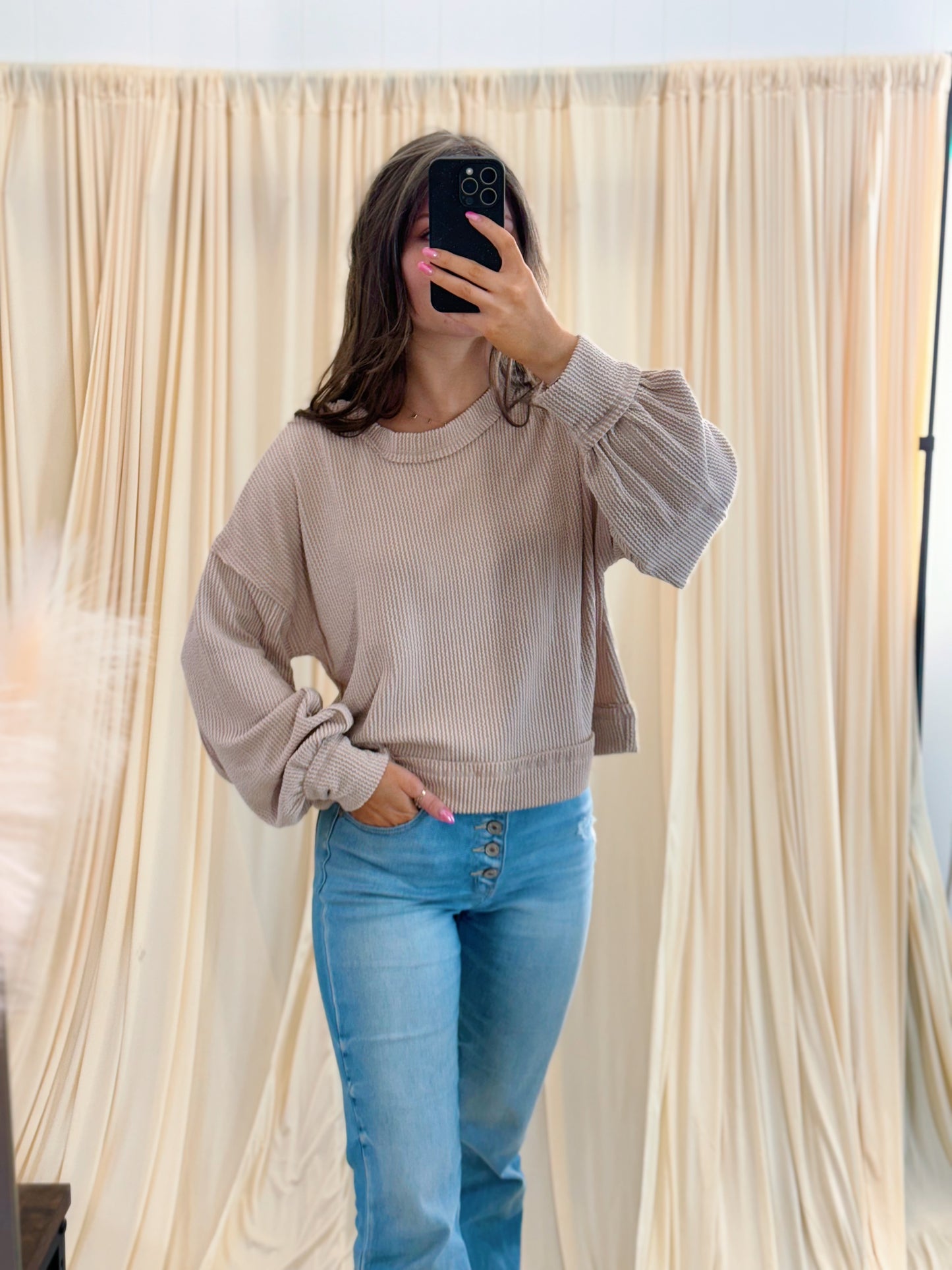 Toasted Almond, Crewneck
