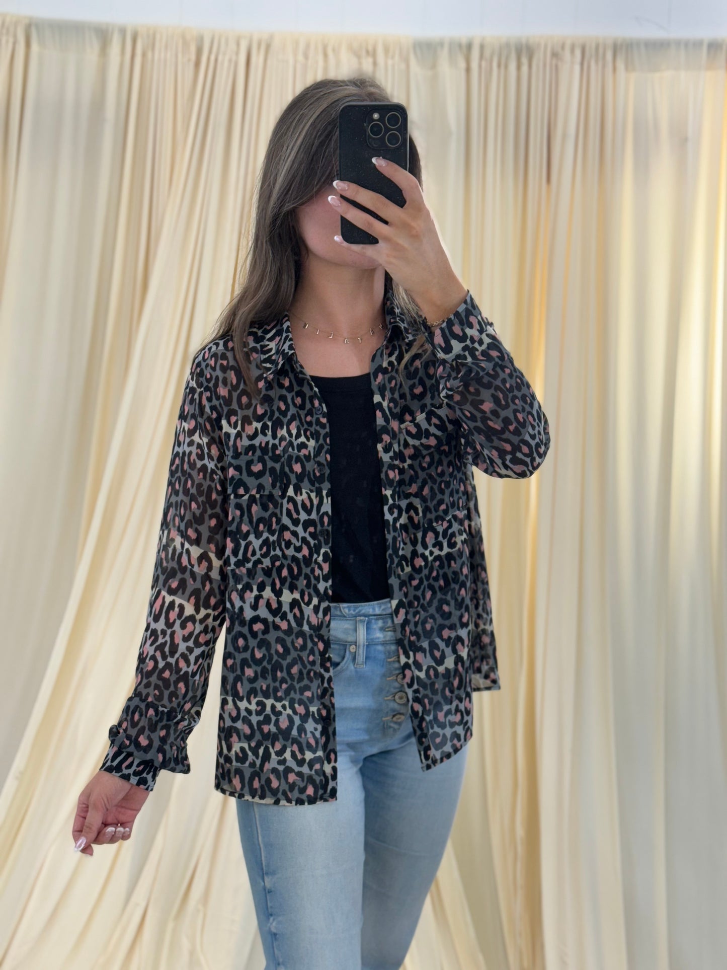 Cheetah Veil, Sheer Shirt