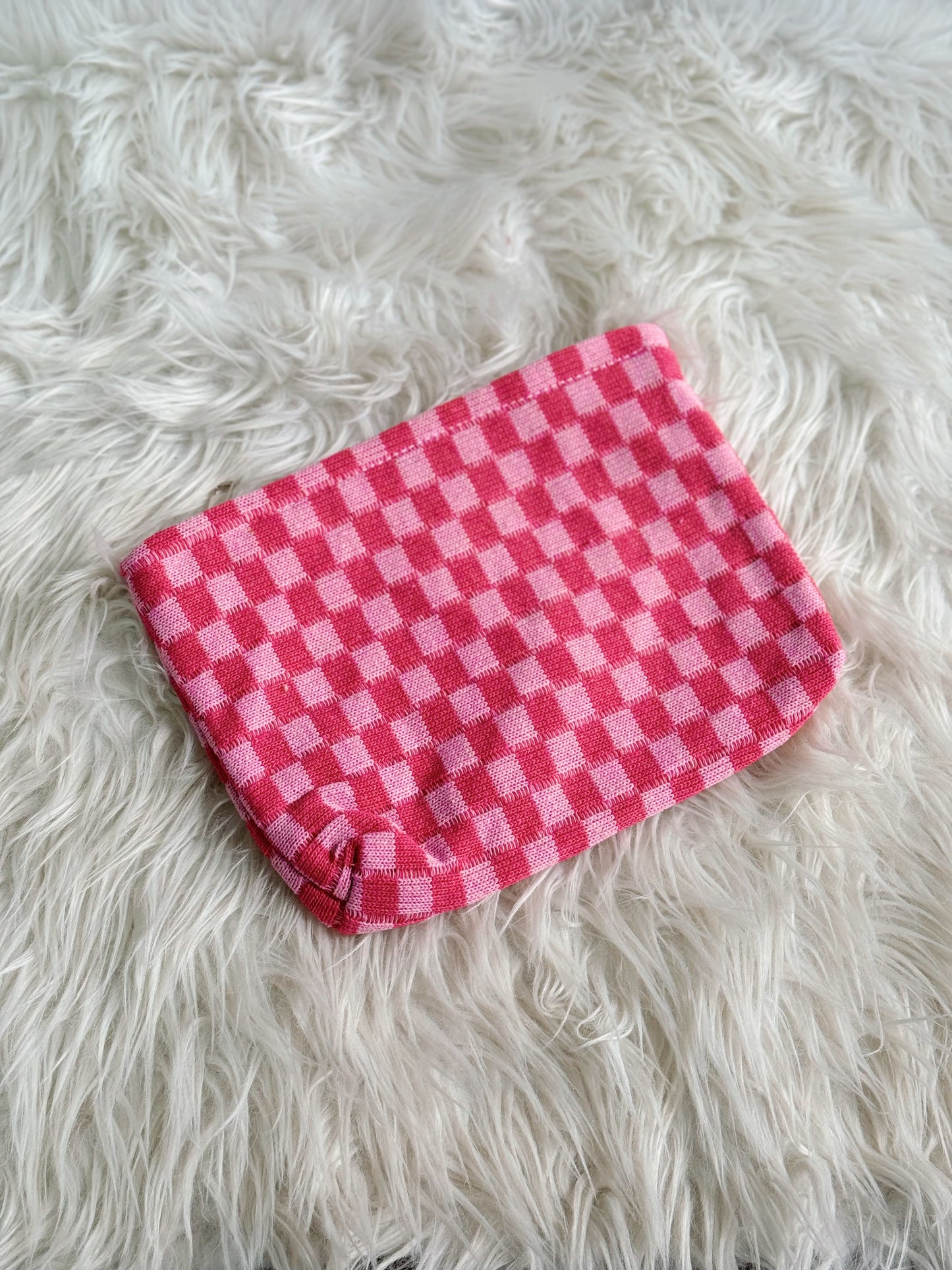 Checkered Cosmetic Bags