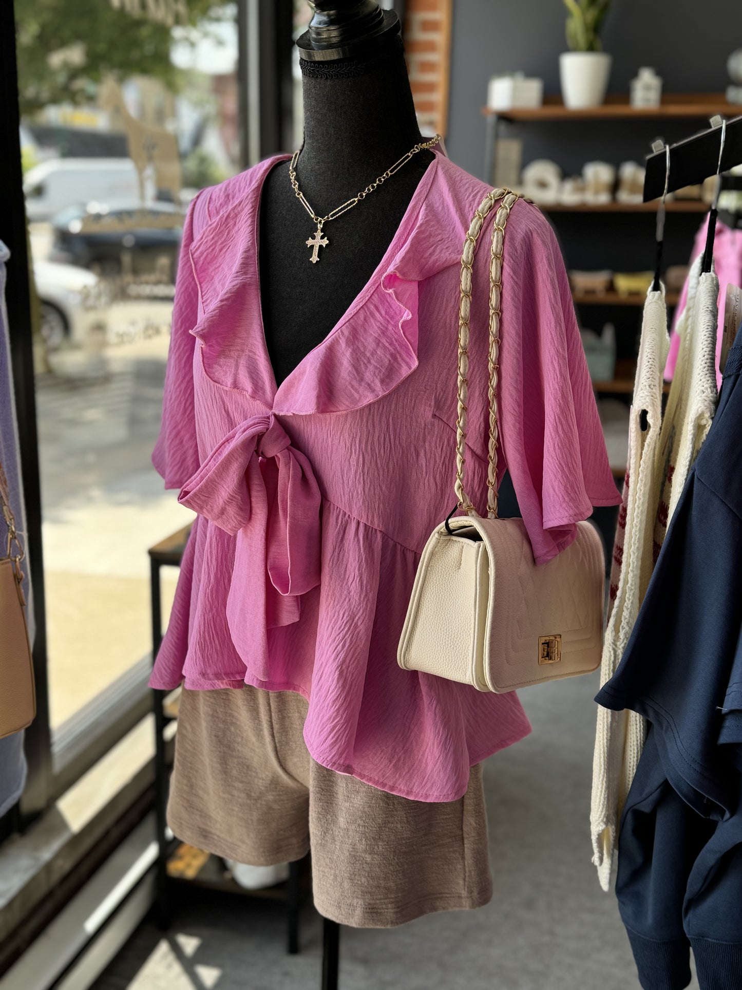 Babe in Bloom, Pink Blouse