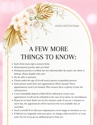 Schedule A Permanent Jewelry Appointment