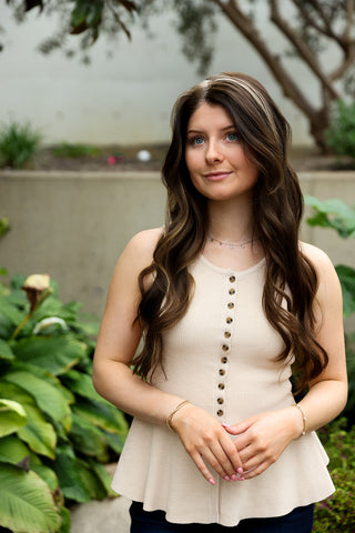 Sandstone, Peplum Sweater