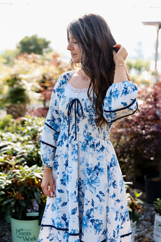 Ocean Blossom, Azure Dress