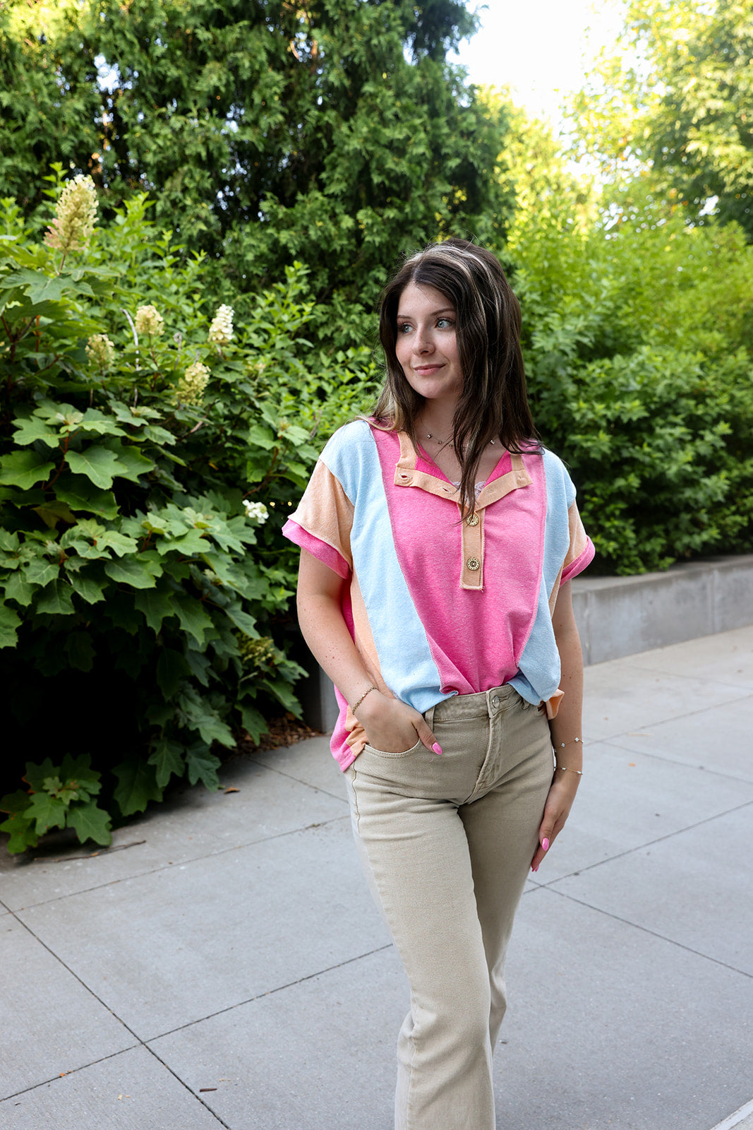 Modern Edge, Color Block Tee