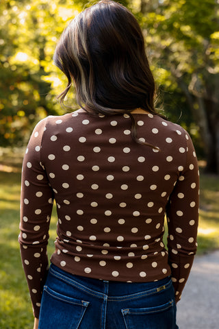Darling Dot Boatneck Top