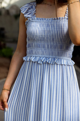 blue summer dress