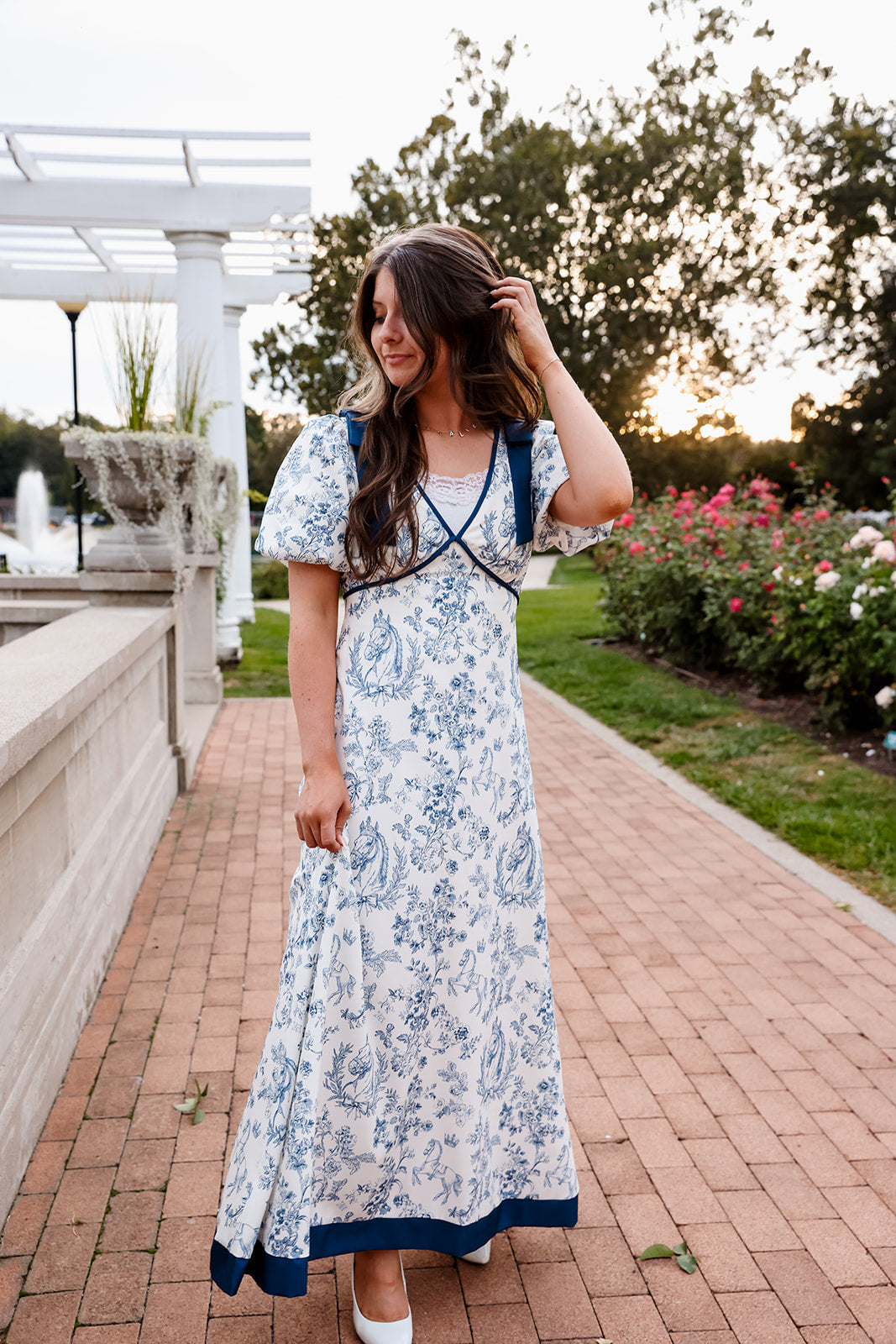 Navy Horizon, Maxi Dress