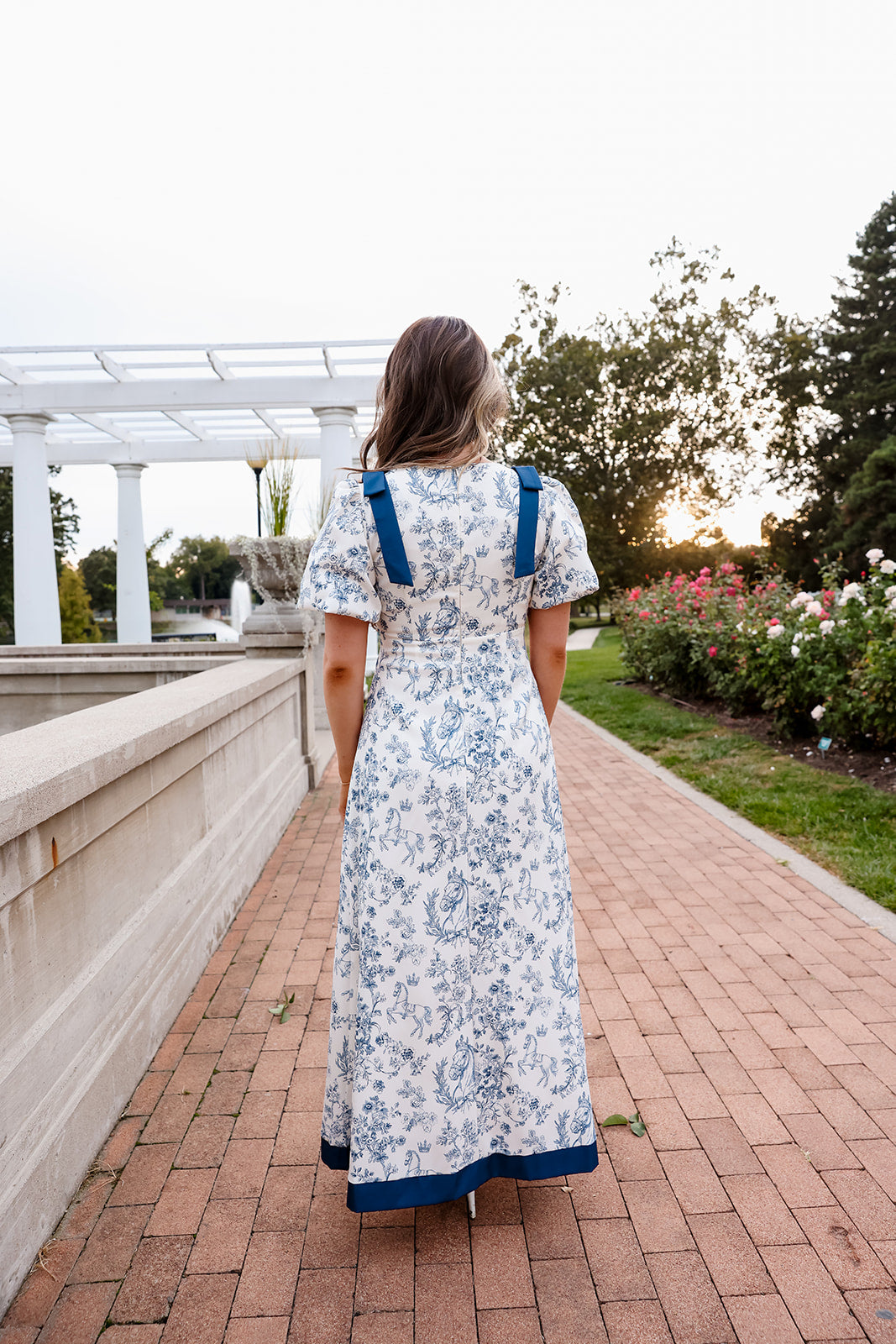 Navy Horizon, Maxi Dress