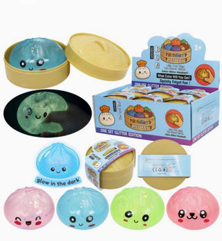 Glow in the dark- Dumpling (Steamed Bun) Squishies