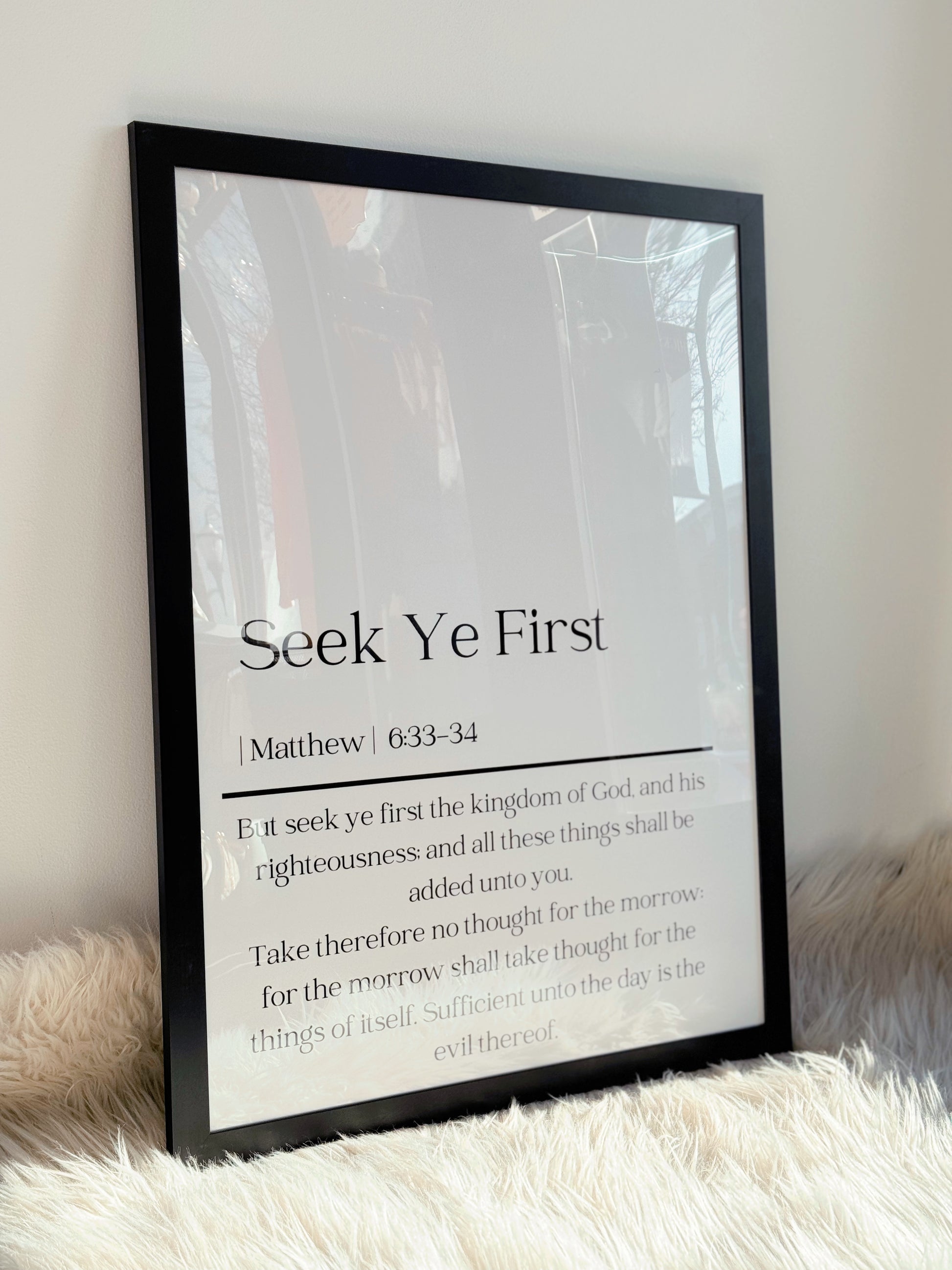 Seek Ye First, Poster