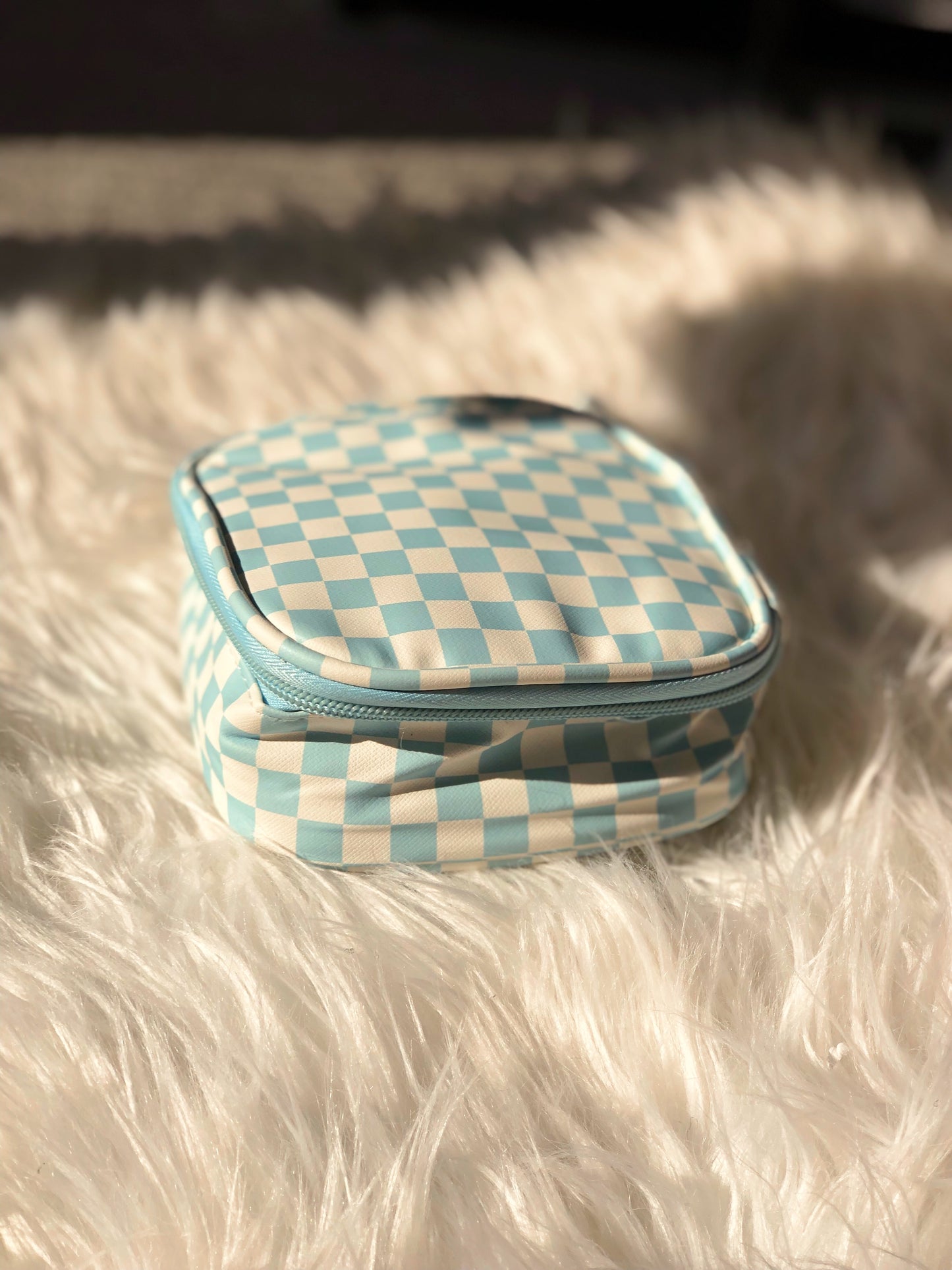 Checkered Cosmetic Bags
