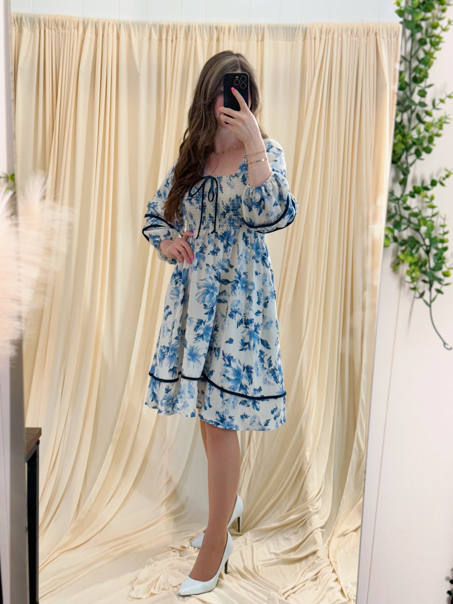 Ocean Blossom, Azure Dress