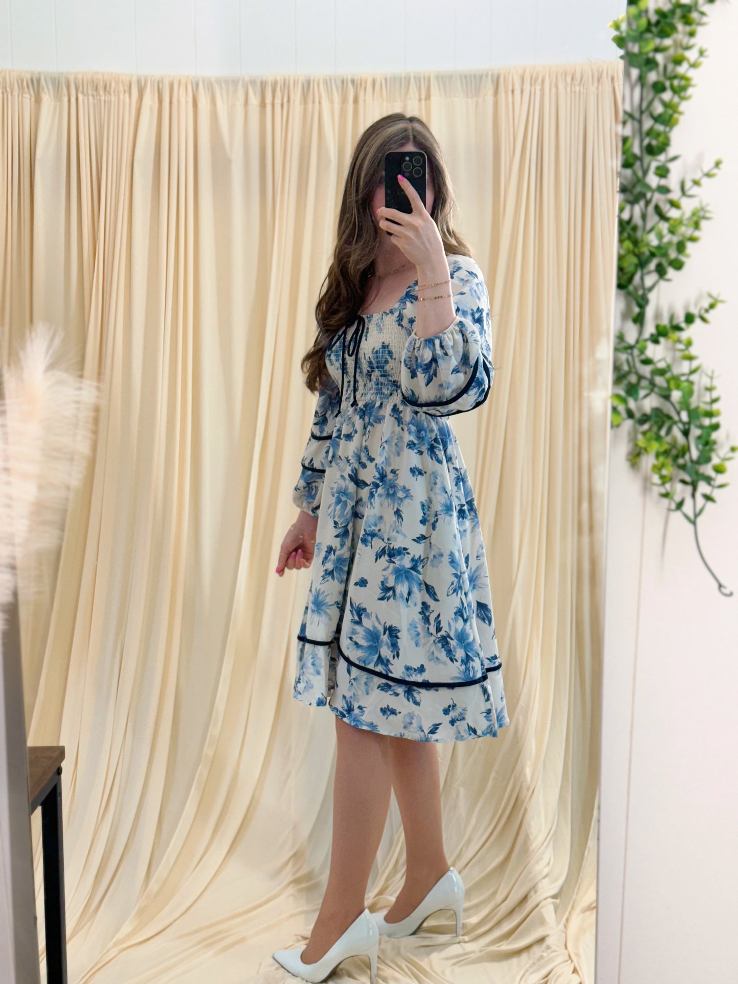 Ocean Blossom, Azure Dress