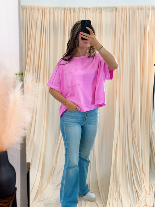 Bubble Gum, Oversized Tee
