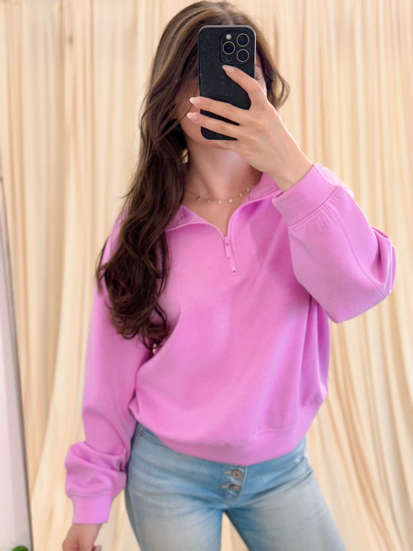 pink mauve scuba jacket