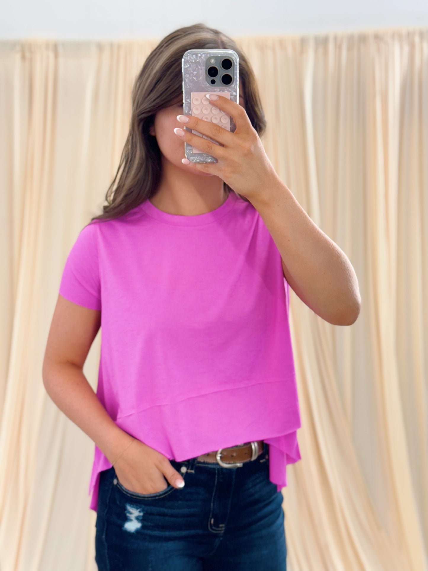 Fuchsia, SwiftDry Tee