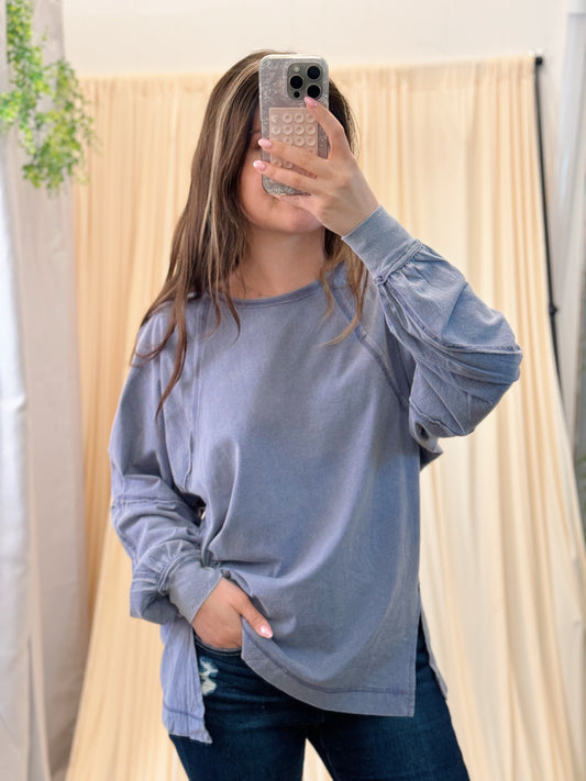 Slate Sky, Oversized Tee