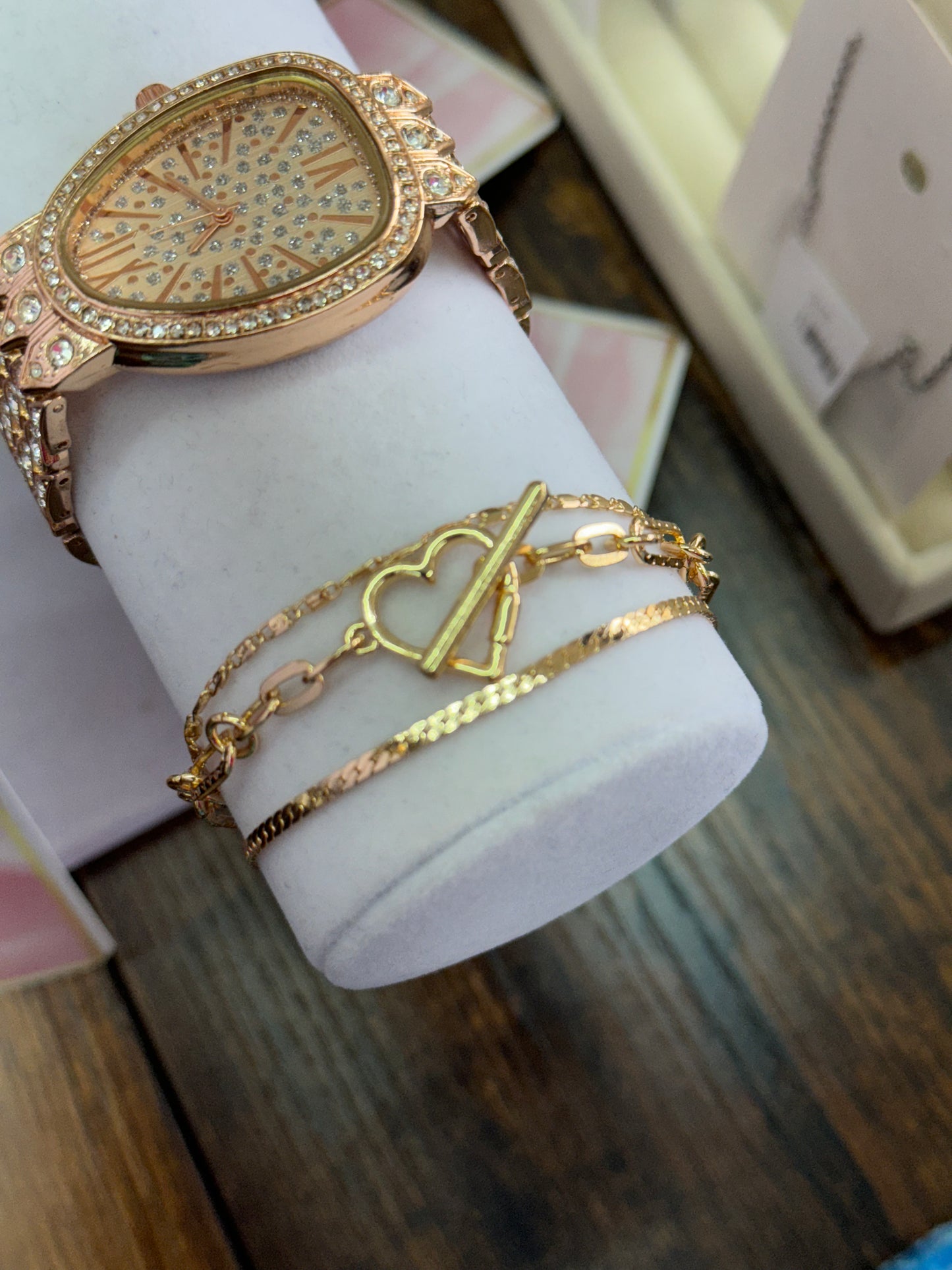 3 Layer Heart Bracelet