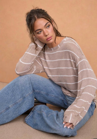 Sunday Stripe Knit Top