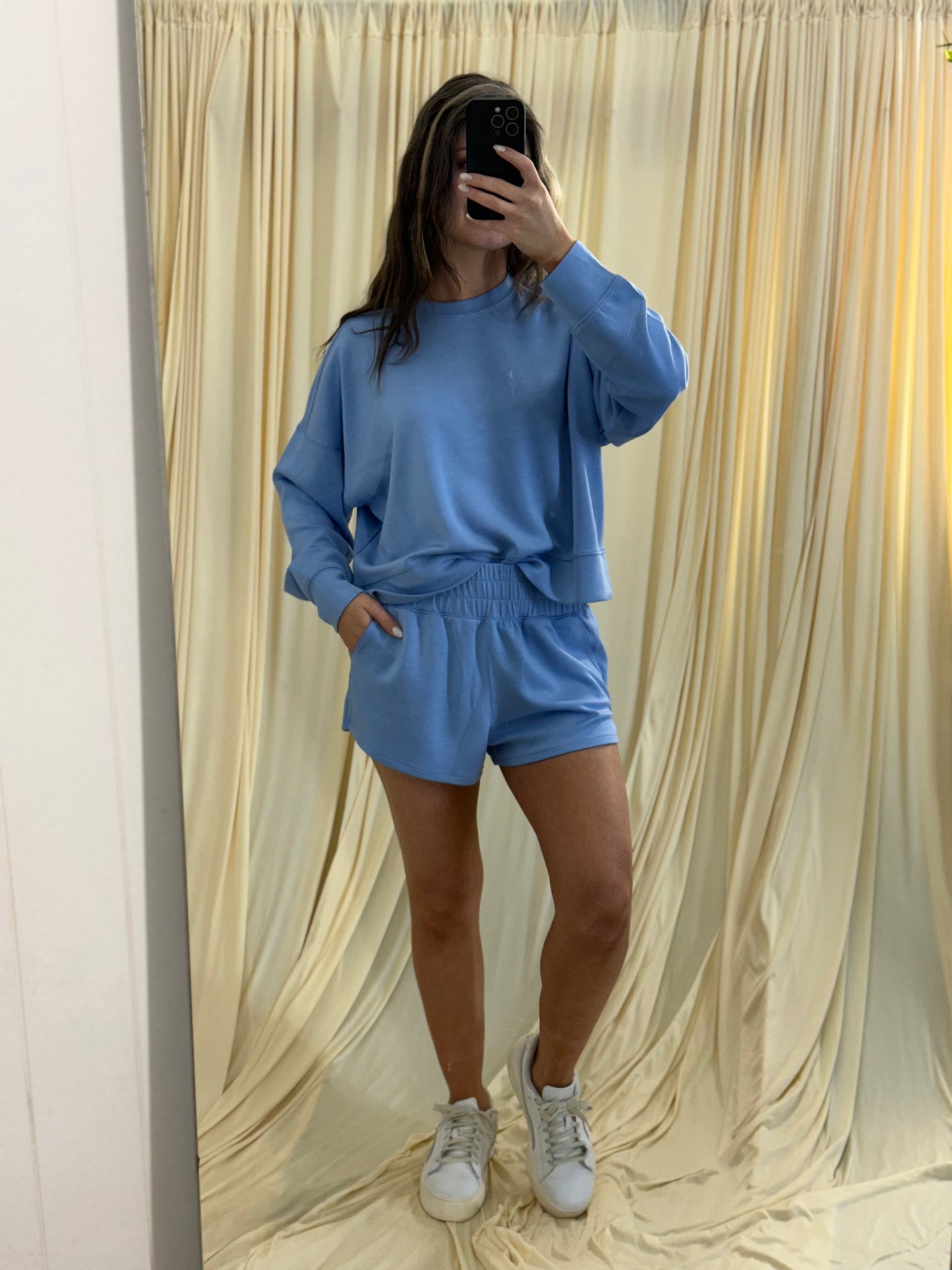 blue matching set