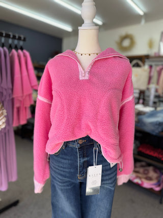 Blush Half Zip
