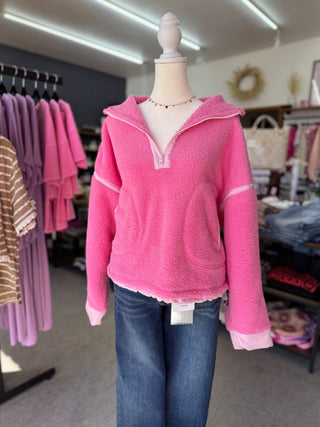 Blush Half Zip