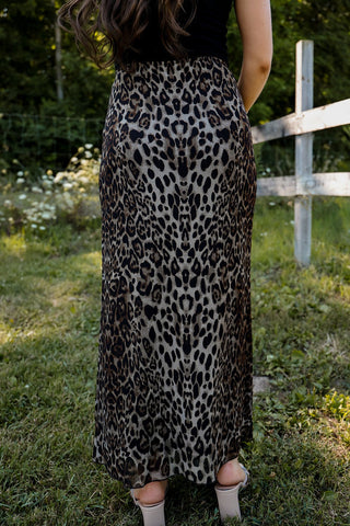 After Dark, Leopard Skirt - Silver Line Boutique