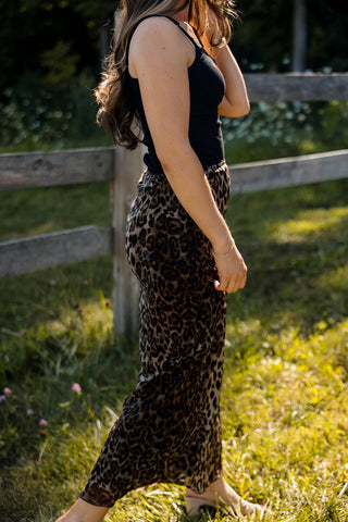 After Dark, Leopard Skirt - Silver Line Boutique