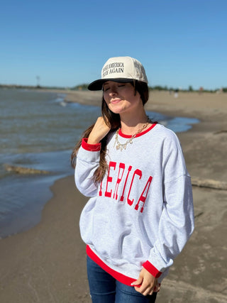 American Dream, Mockneck - Silver Line Boutique
