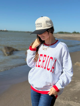 American Dream, Mockneck - Silver Line Boutique