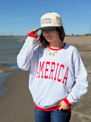 American Dream, Mockneck - Silver Line Boutique