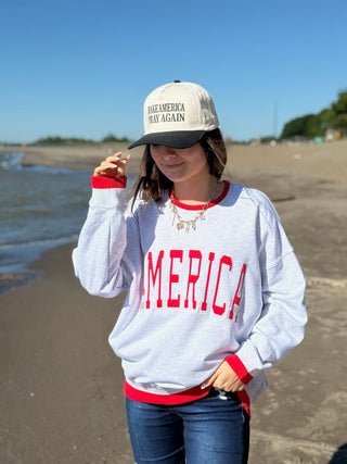 American Dream, Mockneck - Silver Line Boutique