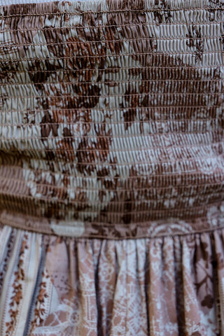 Autumn Patchwork Midi Dress - Silver Line Boutique