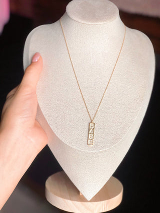 Babe, Necklace - Silver Line Boutique
