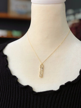 Babe, Necklace - Silver Line Boutique