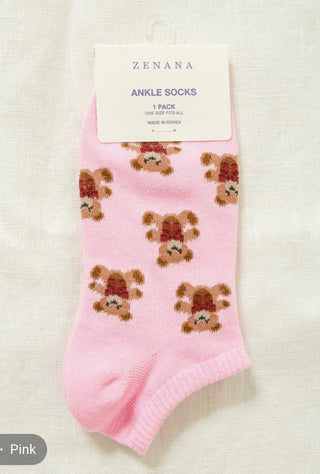 Bears with Bows Socks - Silver Line Boutique