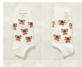 Bears with Bows Socks - Silver Line Boutique