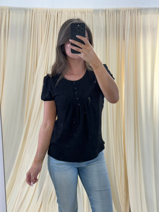 Blackout Beauty, Blouse - Silver Line Boutique