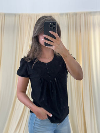 Blackout Beauty, Blouse - Silver Line Boutique