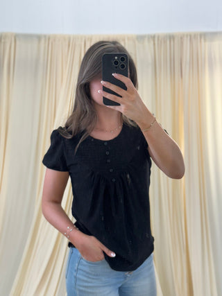 Blackout Beauty, Blouse - Silver Line Boutique