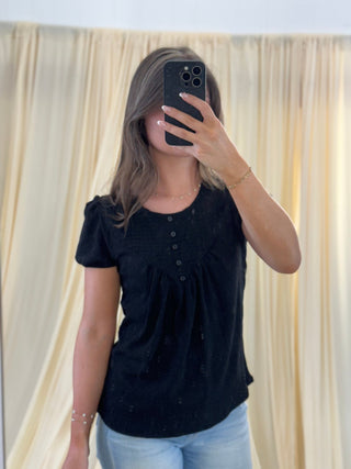 Blackout Beauty, Blouse - Silver Line Boutique