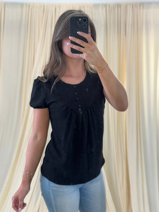 Blackout Beauty, Blouse - Silver Line Boutique