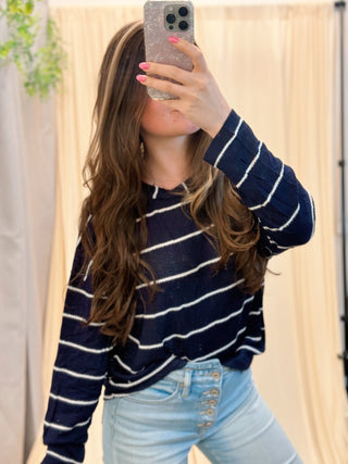 Blue Echo, Sweater Shirt - Silver Line Boutique