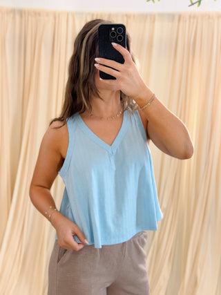 Blue Lagoon, Tank Top - Silver Line Boutique